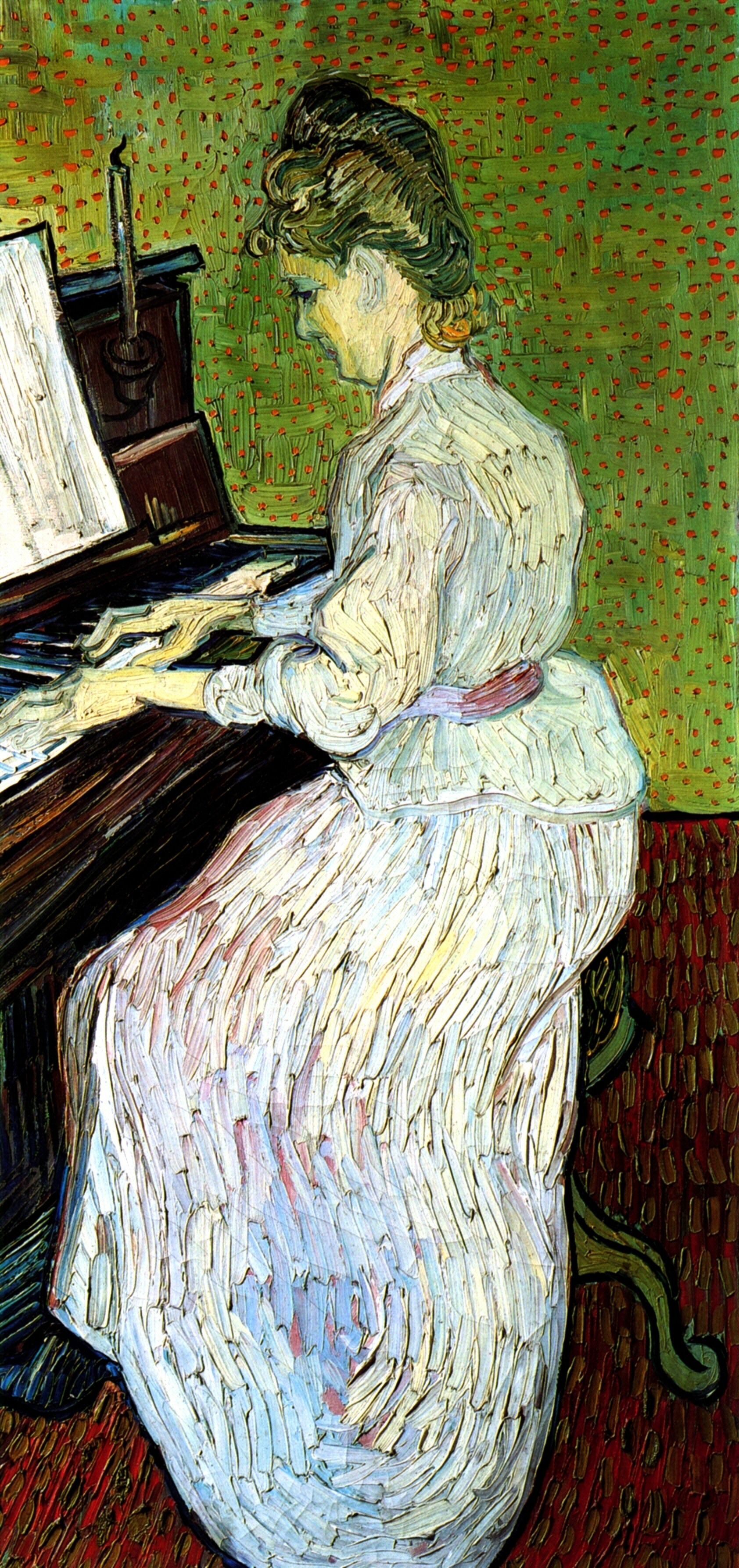 Картина Ван Гога Маргарита Гаше у фортепиано 1890